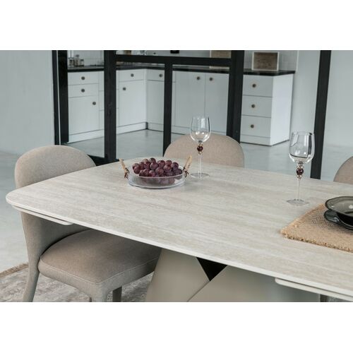 Керамічний стіл Паріс TML-997-1 крема марфіль+бежевий - Фото №10