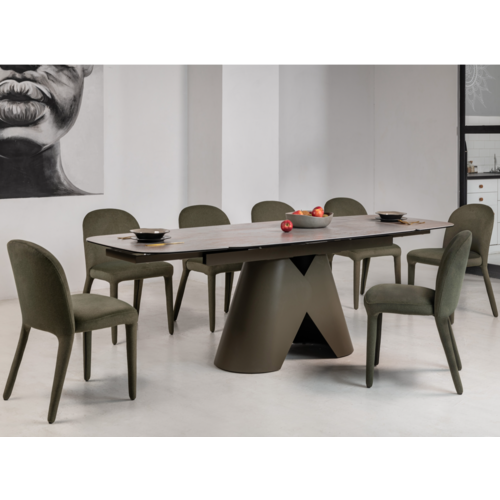 Керамічний стіл Паріс TML-997 айрон бронз+коричневий - Фото №3