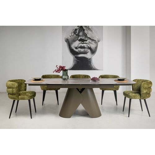 Керамічний стіл Паріс TML-997 айрон бронз+коричневий - Фото №12