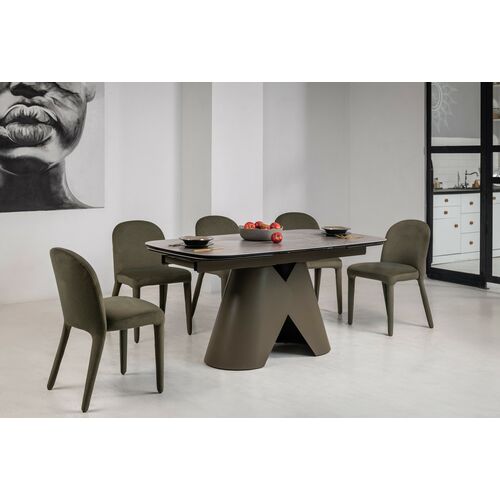 Керамічний стіл Паріс TML-997 айрон бронз+коричневий - Фото №5