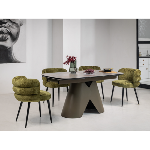 Керамічний стіл Паріс TML-997 айрон бронз+коричневий - Фото №10