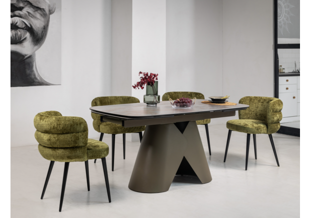 Фото №2. Керамічний стіл Паріс TML-997 айрон бронз+коричневий - Meblistico Керамічний стіл Паріс TML-997 айрон бронз+коричневий - Фото №2