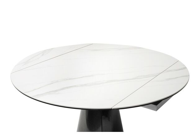 Стол обеденный TML-830 белый мрамор/черный - Фото №2