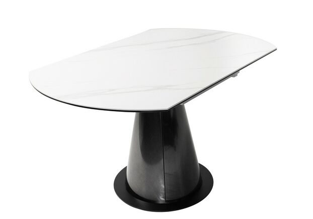 Стол обеденный TML-830 белый мрамор/черный - Фото №2