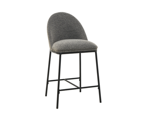 Полубарный стул B-150 серый+черный - Фото №1