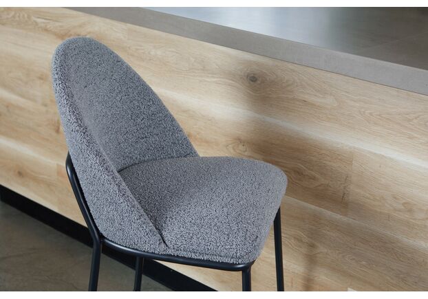 Фото №2. Полубарный стул B-150 серый+черный - Meblistico Полубарный стул B-150 серый+черный - Фото №2