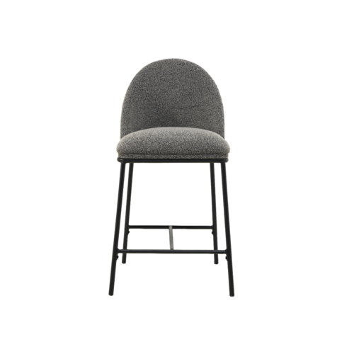 Полубарный стул B-150 серый+черный - Фото №5