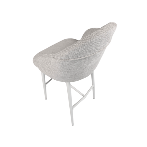 Полубарный стул B-236 оксфорд+белый - Фото №12