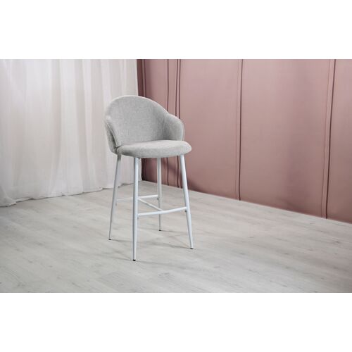 Полубарный стул B-236 оксфорд+белый - Фото №13