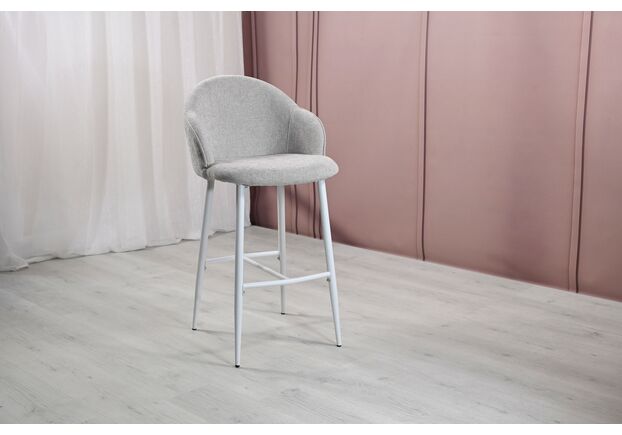 Полубарный стул B-236 оксфорд+белый - Фото №2