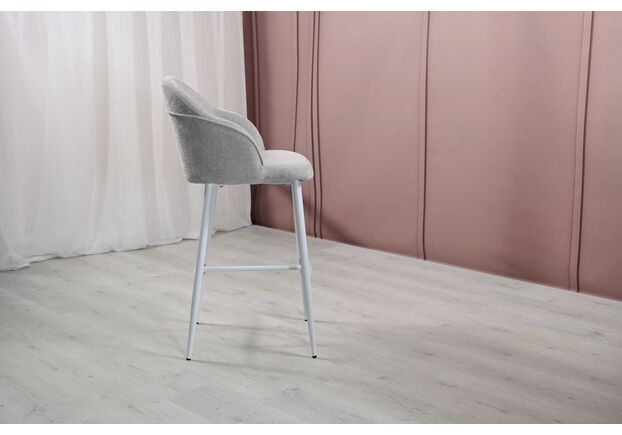 Полубарный стул B-236 оксфорд+белый - Фото №2