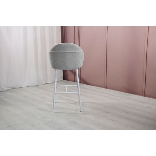 Полубарный стул B-236 оксфорд+белый - Фото №16