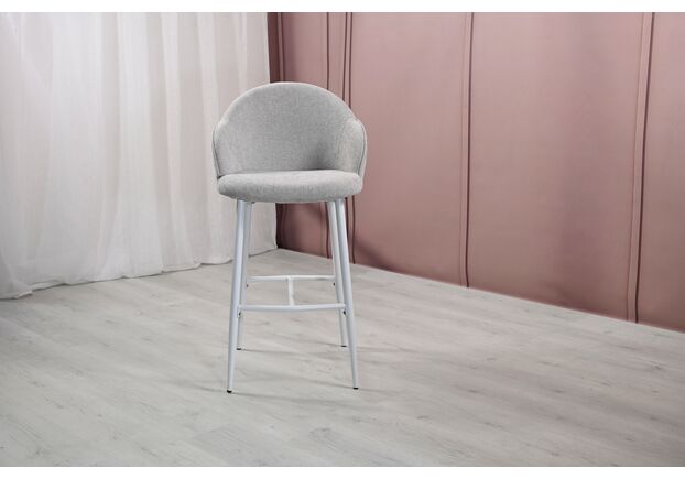 Полубарный стул B-236 оксфорд+белый - Фото №2