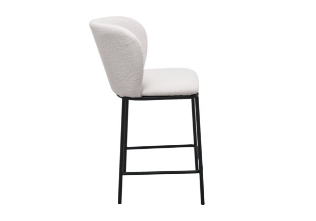 Полубарный стул B-300 айвори+черный - Фото №2