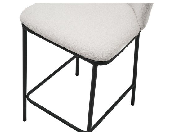 Полубарный стул B-300 айвори+черный - Фото №2
