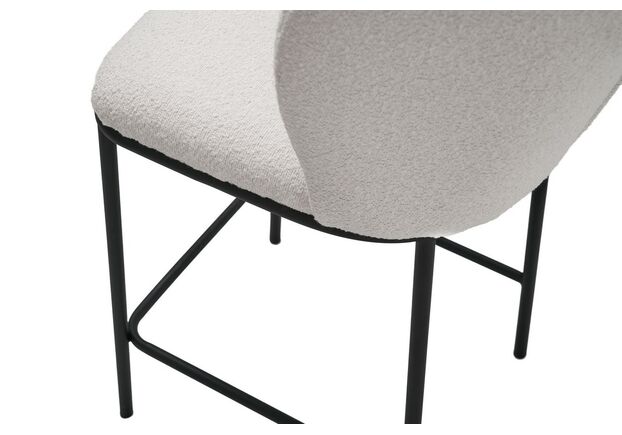 Полубарный стул B-300 айвори+черный - Фото №2