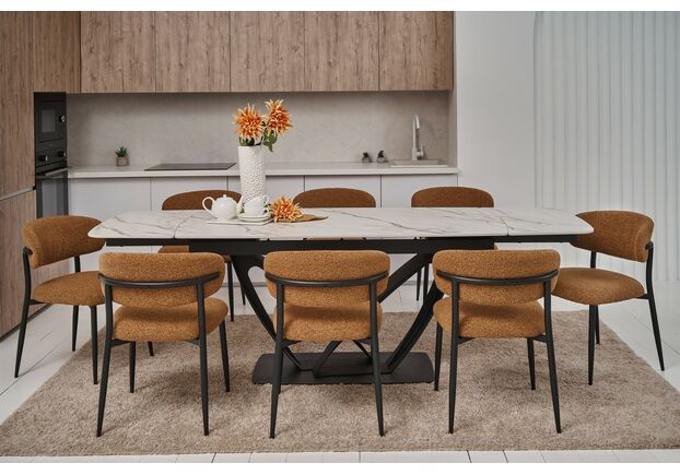 Стілець M-100 гірчичний+чорний - Фото №2