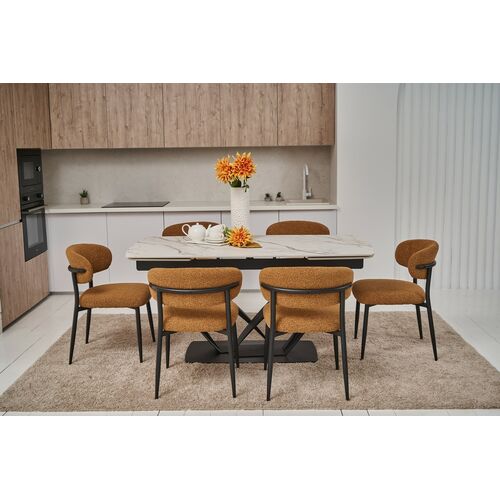 Стілець M-100 гірчичний+чорний - Фото №12