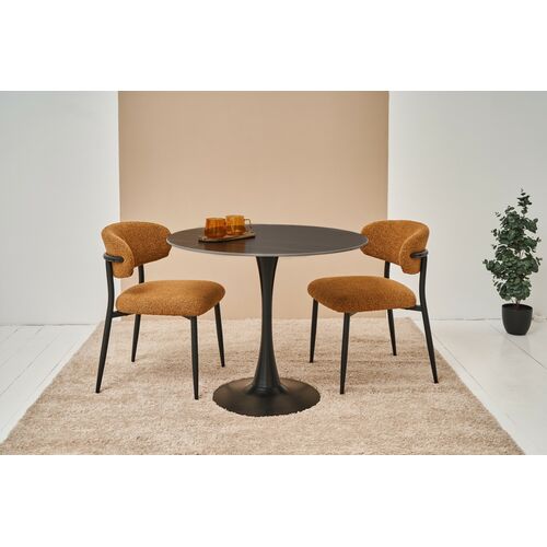 Стілець M-100 гірчичний+чорний - Фото №14