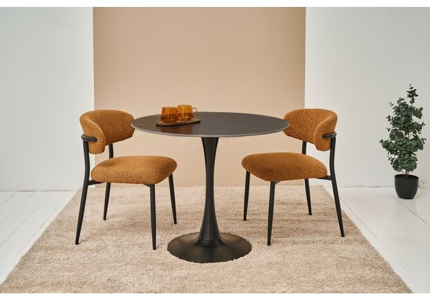 Стілець M-100 гірчичний+чорний - Фото №2