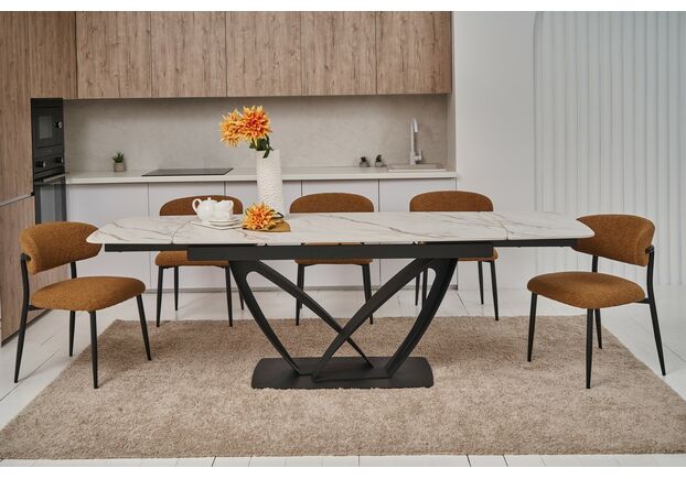 Стілець M-100 гірчичний+чорний - Фото №2