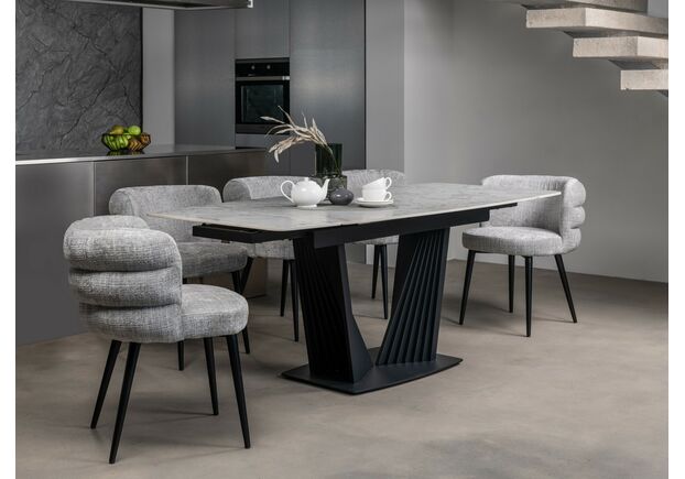 Стул M-215 устричный+чёрный - Фото №2