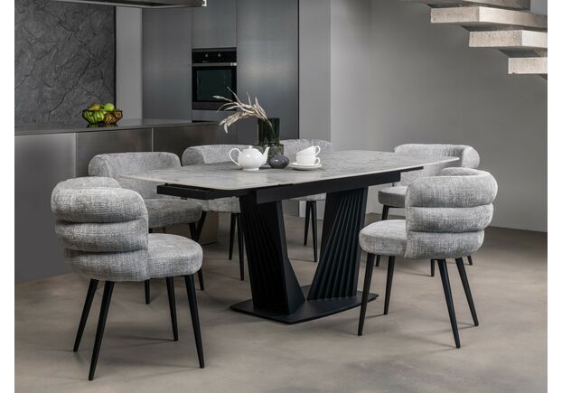 Стул M-215 устричный+чёрный - Фото №2