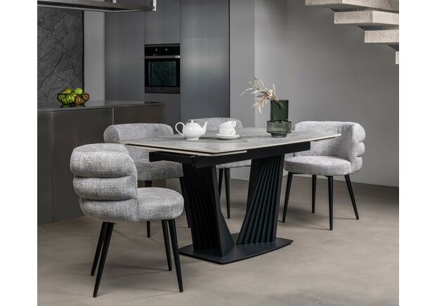 Стул M-215 устричный+чёрный - Фото №2