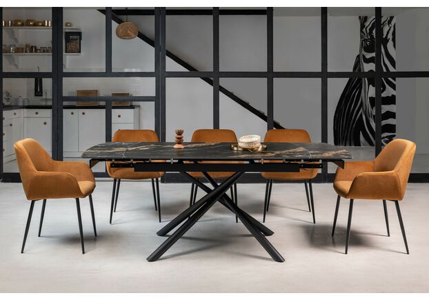 Стул M-220 карамель+чорний - Фото №2