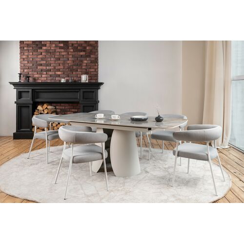 Стул M-230 устричный+белый - Фото №13