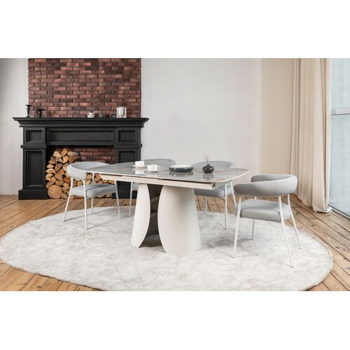 Стул M-230 устричный+белый - Фото №14