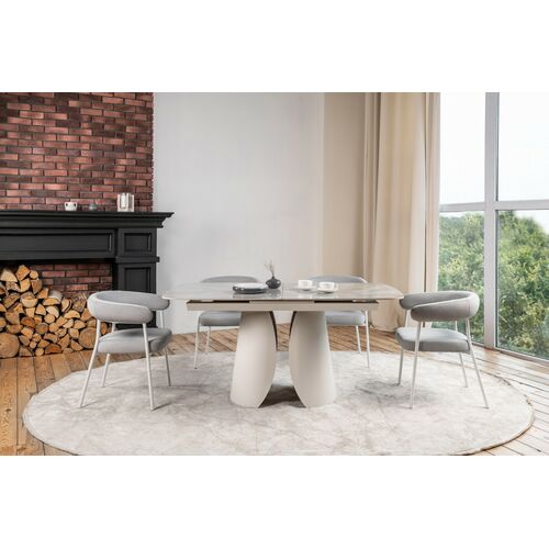 Стул M-230 устричный+белый - Фото №15