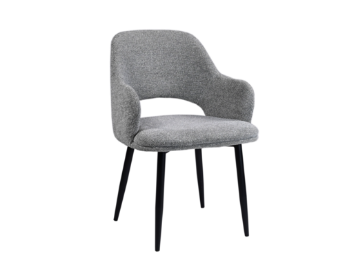 Стілець M-234 холодний сірий+чорний - Фото №1