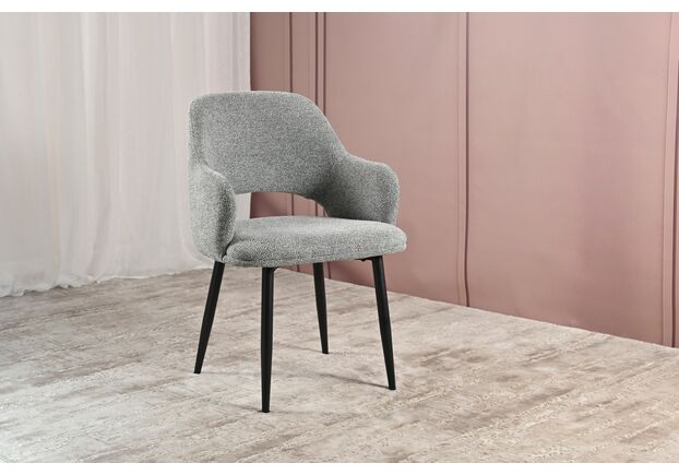 Стілець M-234 холодний сірий+чорний - Фото №2