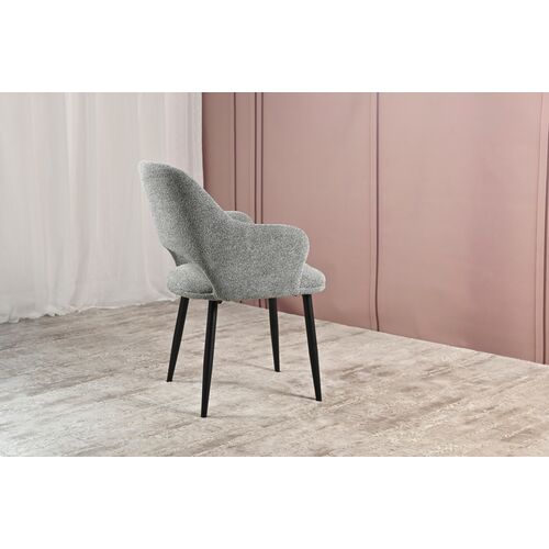 Стілець M-234 холодний сірий+чорний - Фото №14