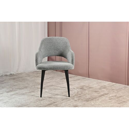 Стілець M-234 холодний сірий+чорний - Фото №16