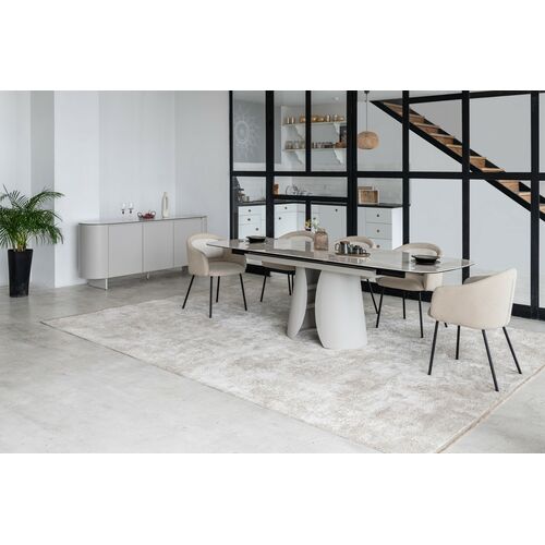 Стілець M-242 кокосове молоко+чорний - Фото №12