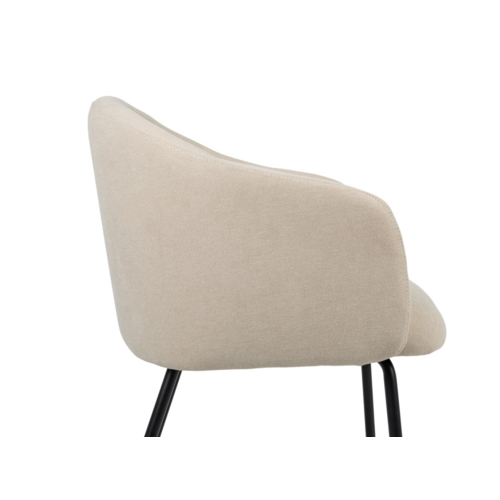 Стілець M-242 кокосове молоко+чорний - Фото №6