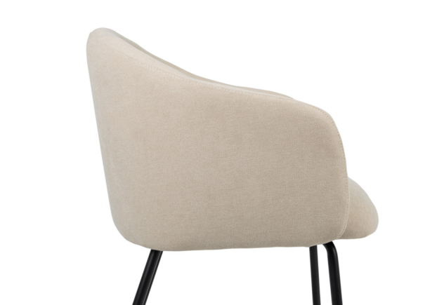 Стілець M-242 кокосове молоко+чорний - Фото №2