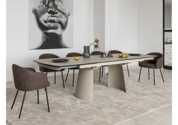 Стілець M-242 шоколадний+чорний - Фото №2