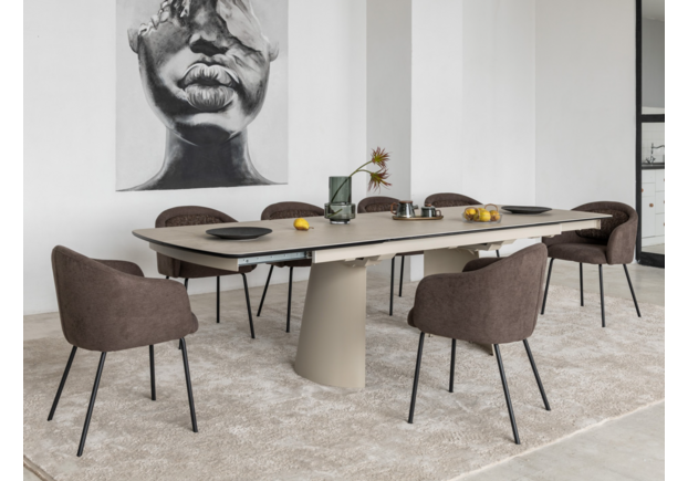 Стілець M-242 шоколадний+чорний - Фото №2