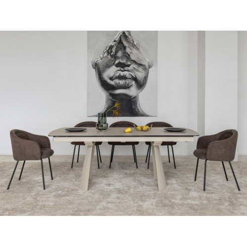 Стілець M-242 шоколадний+чорний - Фото №14