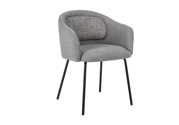 Стілець M-242 туманний сірий+чорний - Фото №1