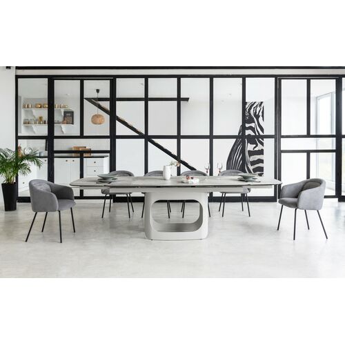 Стілець M-242 туманний сірий+чорний - Фото №15