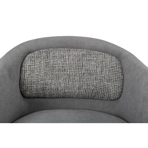 Стілець M-242 туманний сірий+чорний - Фото №7