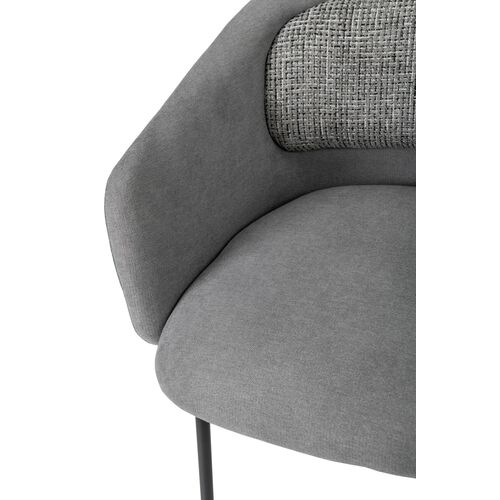 Стілець M-242 туманний сірий+чорний - Фото №8