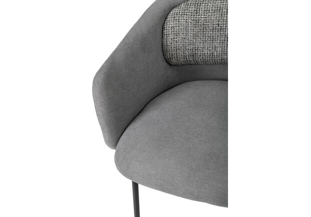 Стілець M-242 туманний сірий+чорний - Фото №2