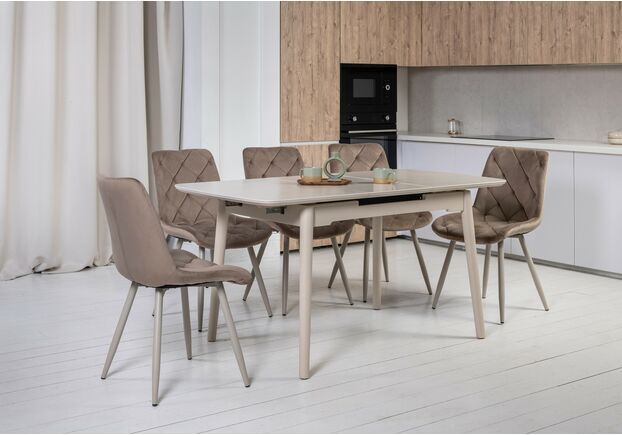 Фото №2. Стілець M-45 капучино велюр+капучино - Meblistico Стілець M-45 капучино велюр+капучино - Фото №2