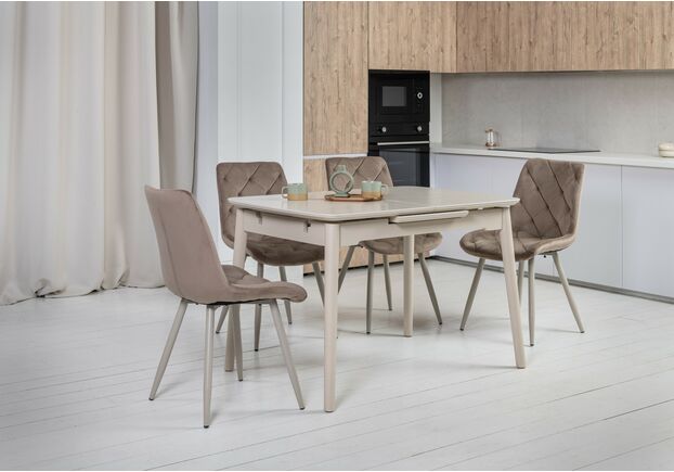 Фото №2. Стілець M-45 капучино велюр+капучино - Meblistico Стілець M-45 капучино велюр+капучино - Фото №2