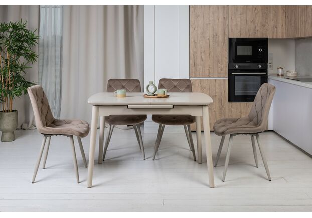 Фото №2. Стілець M-45 капучино велюр+капучино - Meblistico Стілець M-45 капучино велюр+капучино - Фото №2